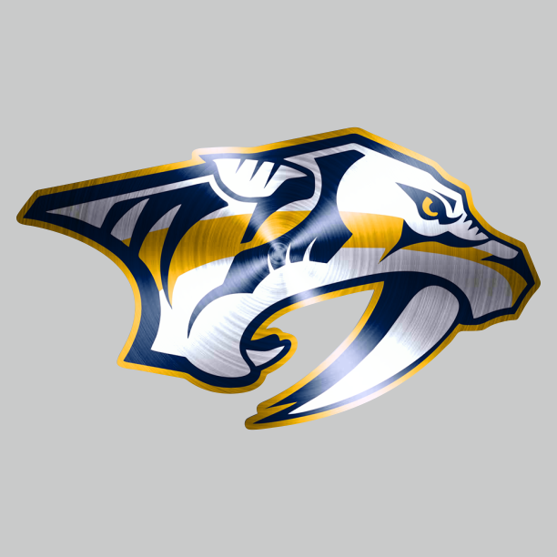 Nashville Predators Stainless steel logo iron on paper